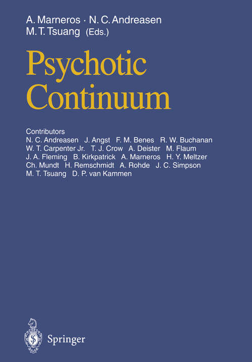 Book cover of Psychotic Continuum (1995)