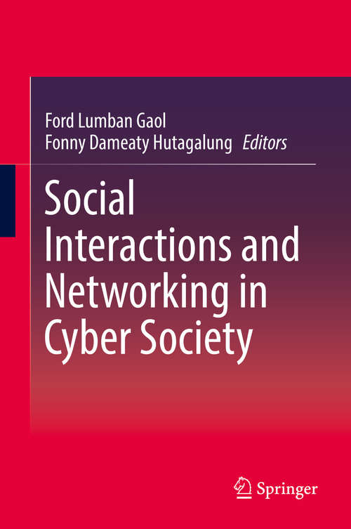 Book cover of Social Interactions and Networking in Cyber Society