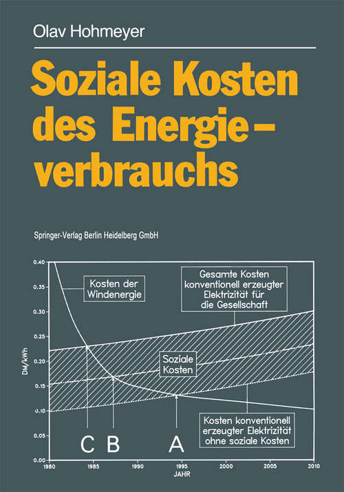 Book cover of Soziale Kosten des Energieverbrauchs: Externe Effekte des Elektrizitätsverbrauchs in der Bundesrepublik Deutschland (1988)