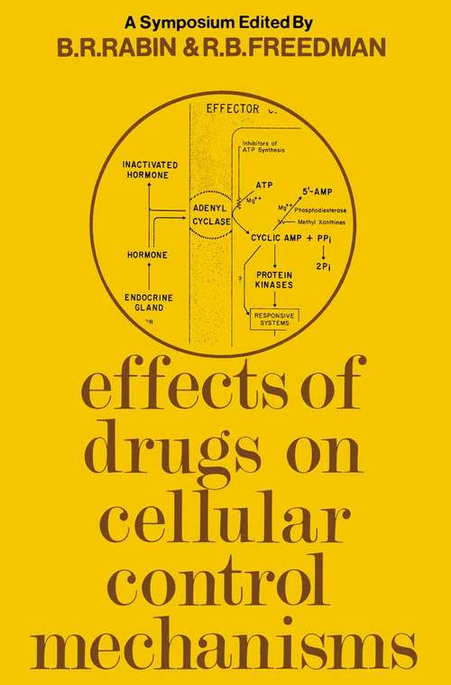 Book cover of Effects of Drugs on Cellular Control Mechanisms (1st ed. 1971) (Biological Council Symposia on Drug Action)