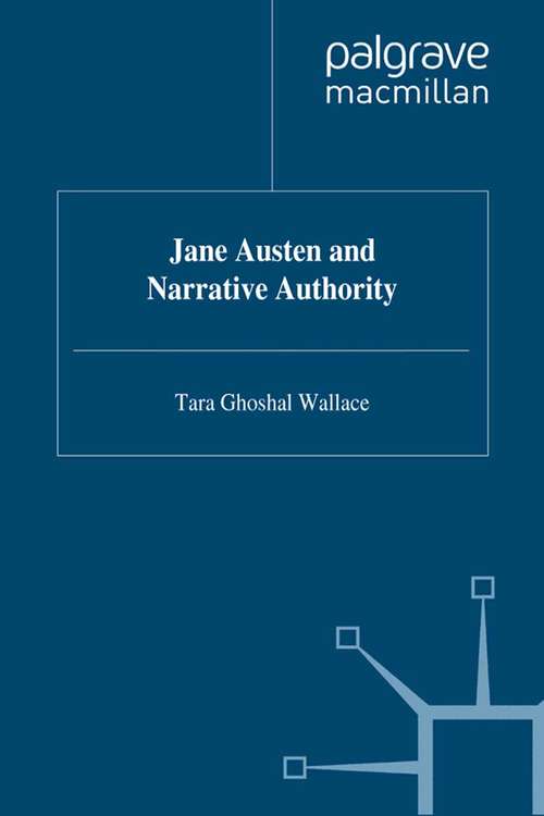 Book cover of Jane Austen and Narrative Authority (1995)