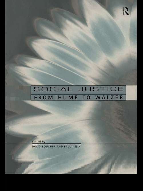 Book cover of Perspectives on Social Justice: From Hume to Walzer