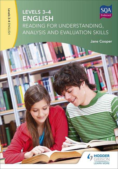 Book cover of Levels 3-4 English: Reading for Understanding, Analysis and Evaluation Skills (PDF)