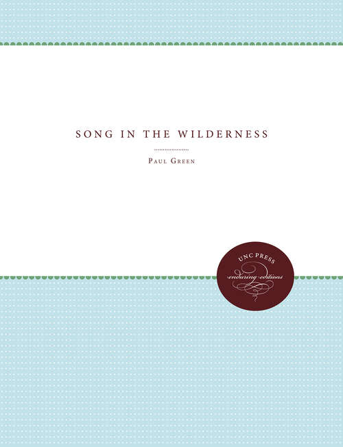 Book cover of Song in the Wilderness