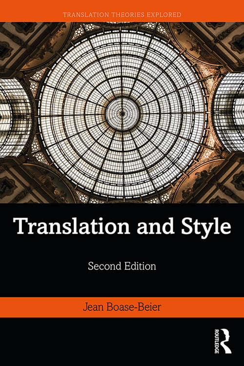 Book cover of Translation and Style (2) (Translation Theories Explored)