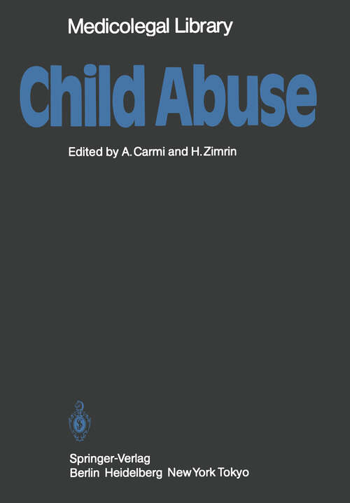 Book cover of Child Abuse (1984) (Medicolegal Library #1)