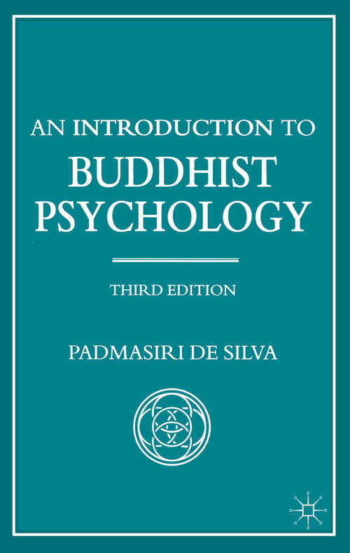 Book cover of An Introduction to Buddhist Psychology (3rd ed. 2000) (Library of Philosophy and Religion)