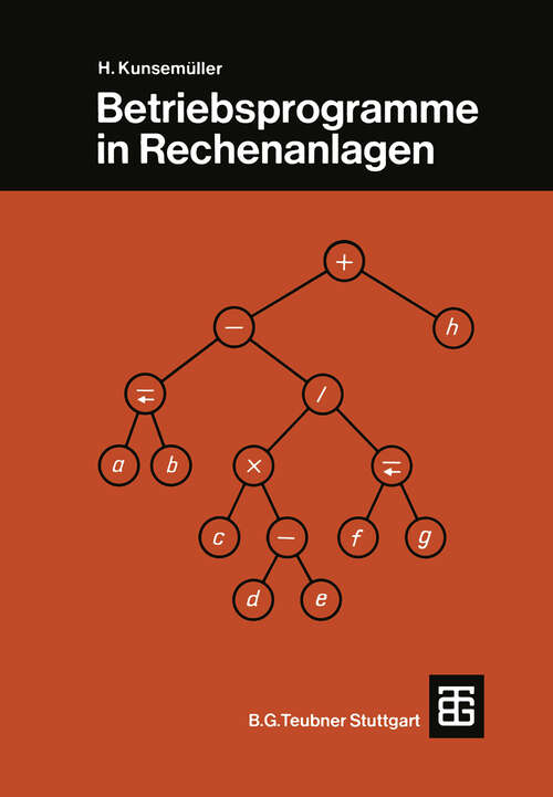 Book cover of Betriebsprogramme in Rechenanlagen (1973)
