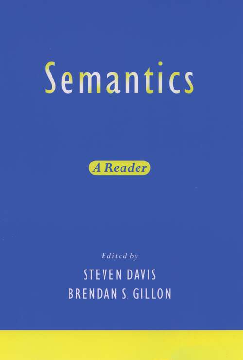 Book cover of Semantics: A Reader