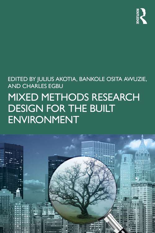 Book cover of Mixed Methods Research Design for the Built Environment