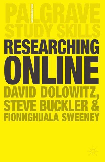 Book cover of Researching Online (PDF)