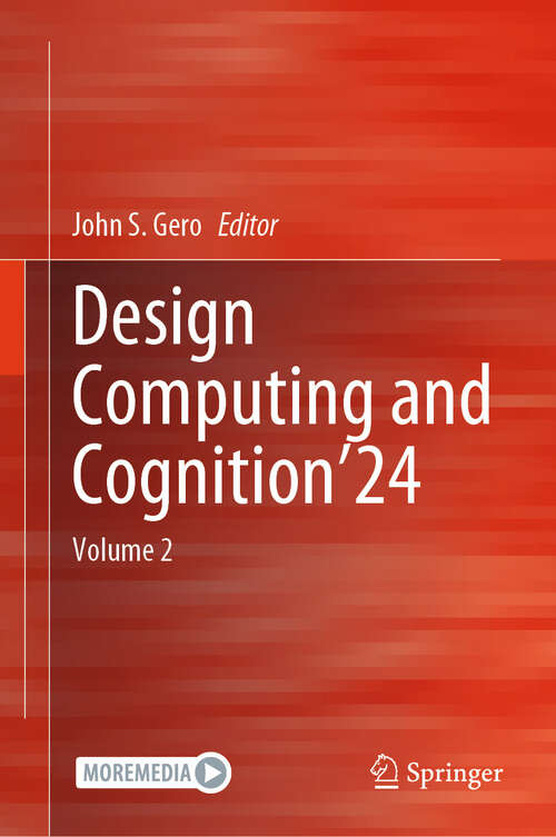 Book cover of Design Computing and Cognition’24: Volume 2 (2025)