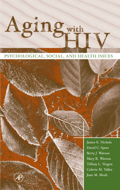 Book cover of Aging with HIV: Psychological, Social, and Health Issues