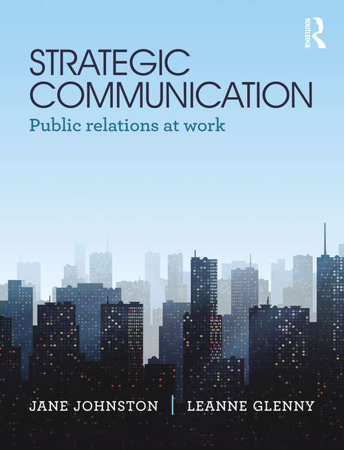Book cover of Strategic Communication: Public relations at work