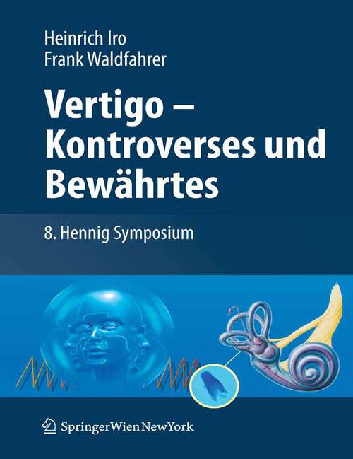 Book cover of Vertigo - Kontroverses und Bewährtes: 8. Hennig Symposium (2011)