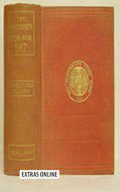 Book cover of The Statesman's Year-Book (54th ed. 1917) (The Statesman's Yearbook)