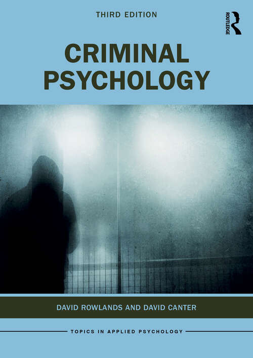 Book cover of Criminal Psychology (3) (Topics in Applied Psychology)