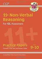 Book cover of 11+ GL Non-Verbal Reasoning Practice Papers - Ages 9-10 (with Parents' Guide & Online Edition)