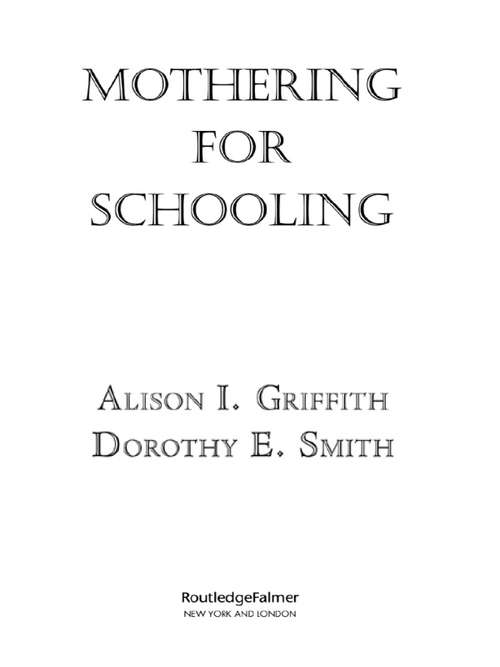 Book cover of Mothering for Schooling (Critical Social Thought)