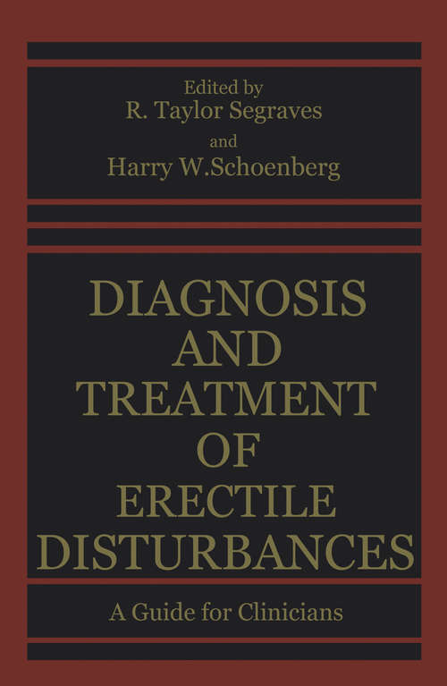 Book cover of Diagnosis and Treatment of Erectile Disturbances: A Guide for Clinicians (1985)