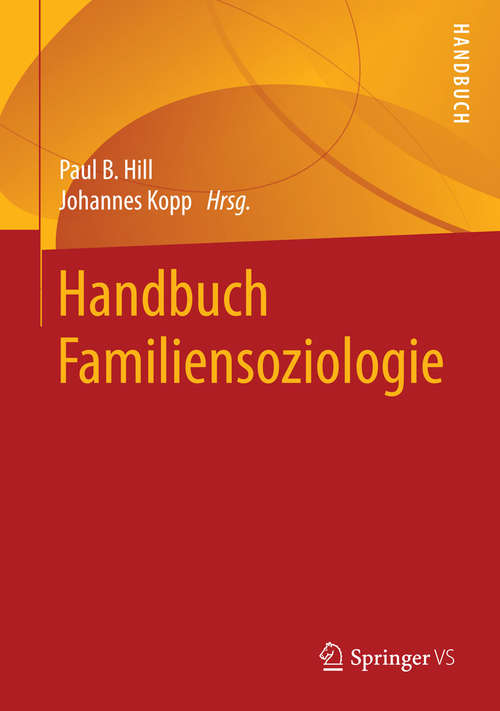 Book cover of Handbuch Familiensoziologie (2015)