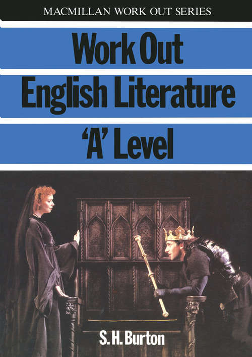 Book cover of Work Out English Literature 'A' Level (1st ed. 1986) (Macmillan Work Out)
