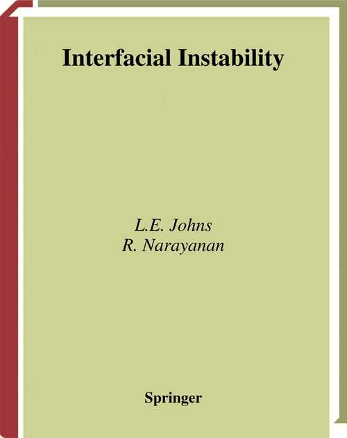 Book cover of Interfacial Instability (2002)