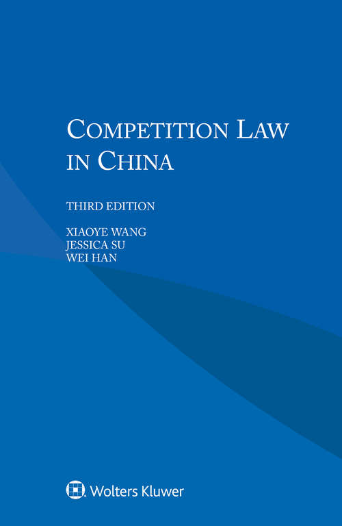 Book cover of Competition Law in China (3)