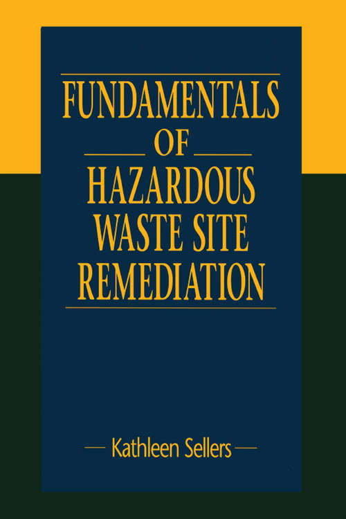 Book cover of Fundamentals of Hazardous Waste Site Remediation