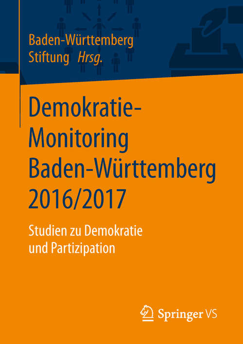 Book cover of Demokratie-Monitoring Baden-Württemberg 2016/2017