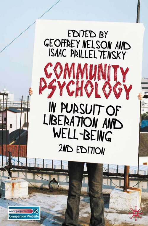 Book cover of Community Psychology: In Pursuit of Liberation and Well-being (2nd ed. 2010)