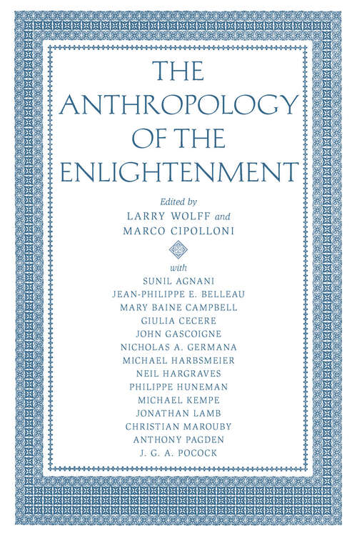 Book cover of The Anthropology of the Enlightenment