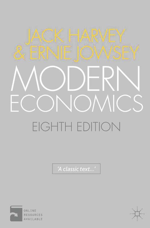 Book cover of Modern Economics: An Introduction