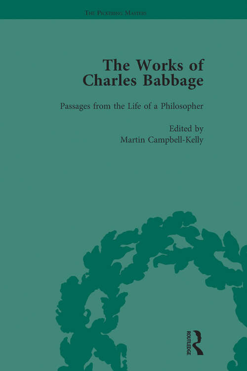 Book cover of The Works of Charles Babbage Vol 11