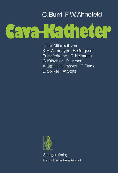 Book cover of Cava-Katheter (1977)