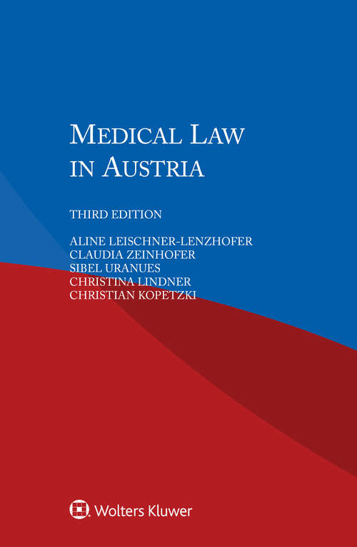 Book cover of Medical Law in Austria (3)