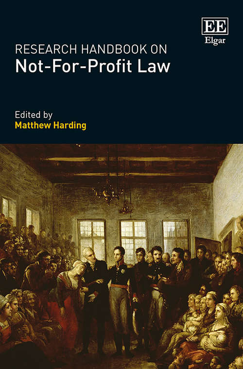 Book cover of Research Handbook on Not-For-Profit Law