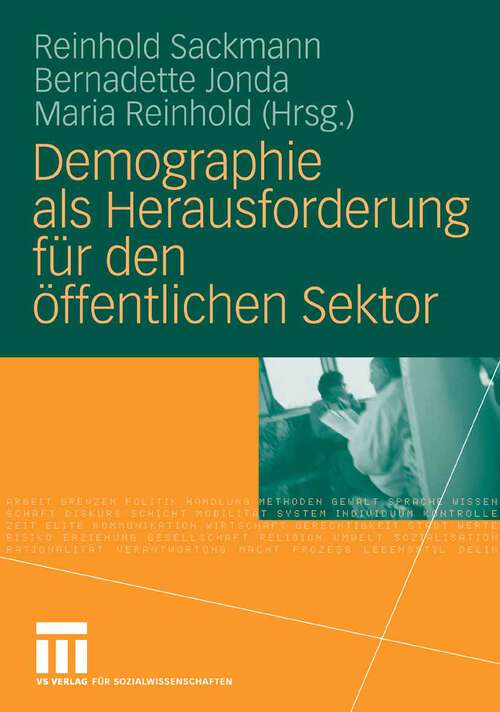 Book cover of Demographie als Herausforderung für den öffentlichen Sektor (2008)