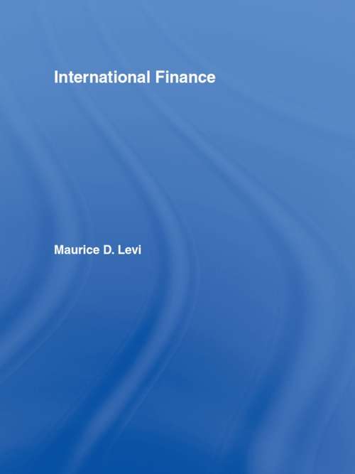 Book cover of International Finance: Contemporary Issues (PDF)