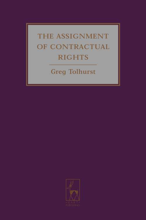 Book cover of The Assignment of Contractual Rights