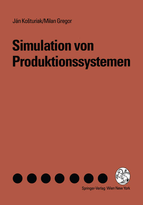 Book cover of Simulation von Produktionssystemen (1995)