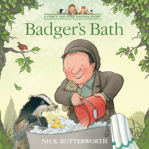 Book cover of Badger’s Bath (A Percy the Park Keeper Story)