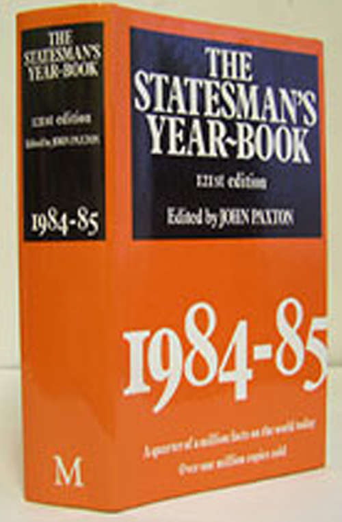 Book cover of The Statesman's Year-Book 1984-85 (1984) (The Statesman's Yearbook)