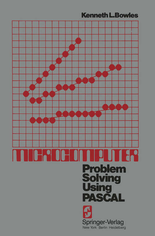 Book cover of Microcomputer: Problem Solving Using Pascal (1977) (Springer Study Edition)