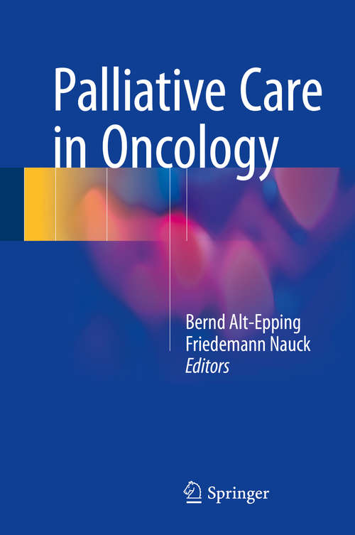 Book cover of Palliative Care in Oncology (2015)