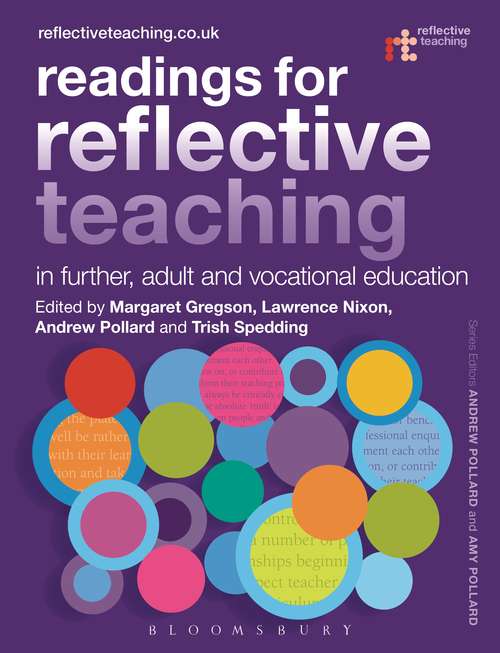 Book cover of Readings for Reflective Teaching in Further, Adult and Vocational Education (Reflective Teaching)