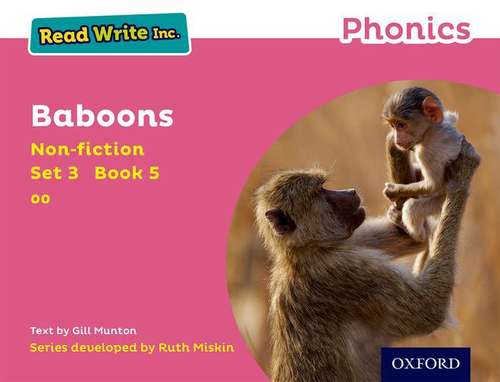 Book cover of Read Write Inc. Phonics: Pink Set 3 Non-fiction 5 Baboons (3) (Read Write Inc Ser.)