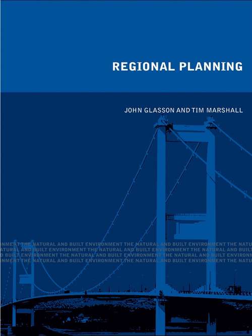 Book cover of Regional Planning (Natural and Built Environment Series)