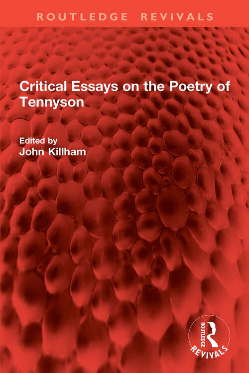 Book cover of Critical Essays on the Poetry of Tennyson (Routledge Revivals)