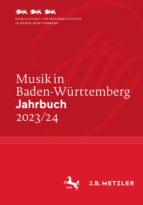 Book cover of Musik in Baden-Württemberg. Jahrbuch 2023/24: Band 27 (2024) (Musik in Baden-Württemberg. Jahrbuch)